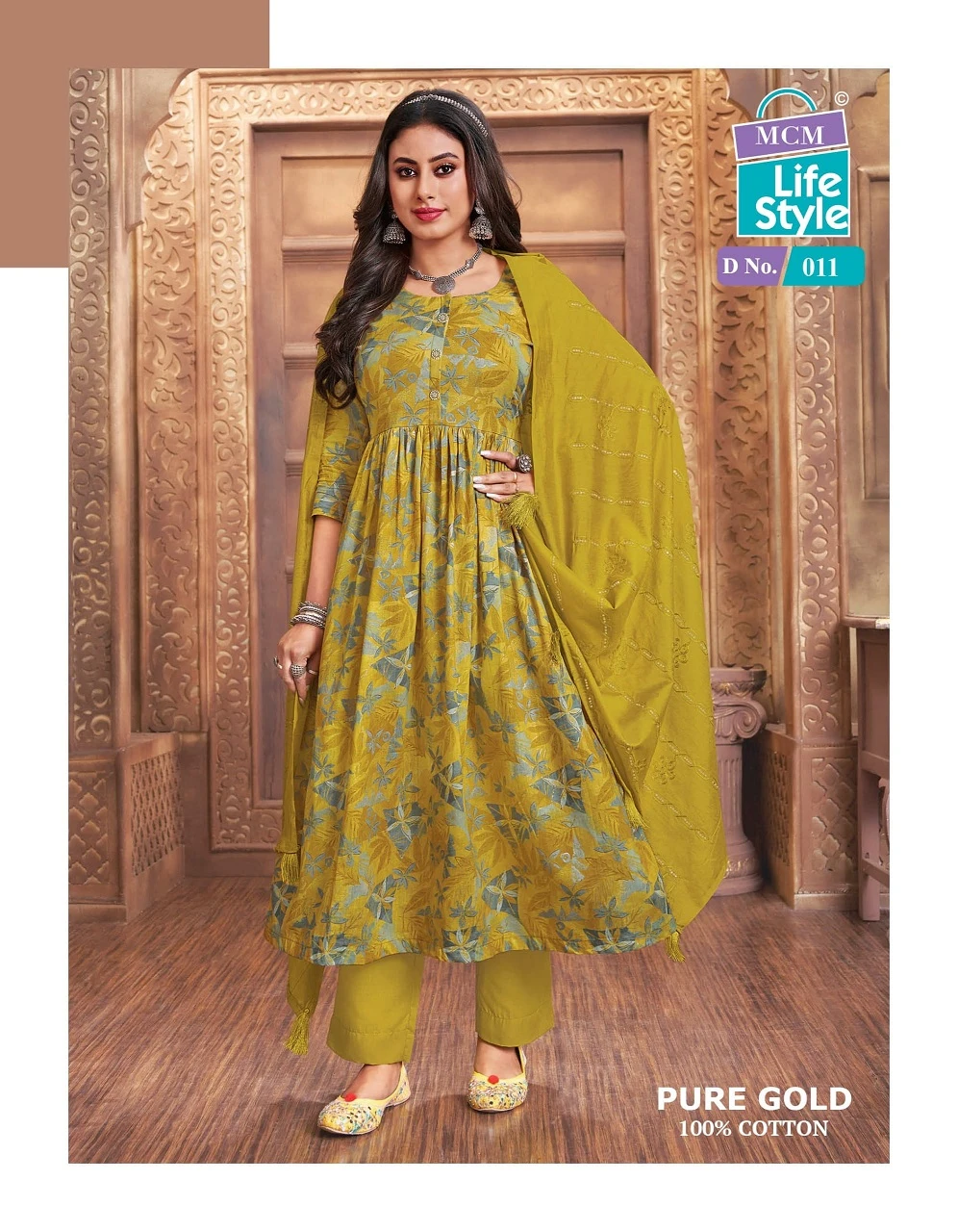 Mcm Pure Gold Vol 1 Cotton Wholesale Readymade Salwar Suit Catalog — Wholesale Readymade Suit, Mcm wholesale from Surat - Gallery Image 7